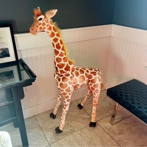 TigerHart Jani The Savannah Giraffe 52” Giant Stuffed Animal Jumbo Plush Kidcore